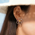 Sun-Inspired Petal Earrings in Three Finishes