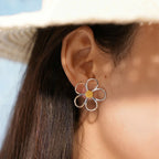 Sun-Inspired Petal Earrings in Three Finishes