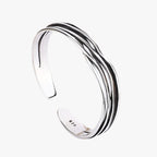 Retro geweven zilverkleurige armband met fijn detail