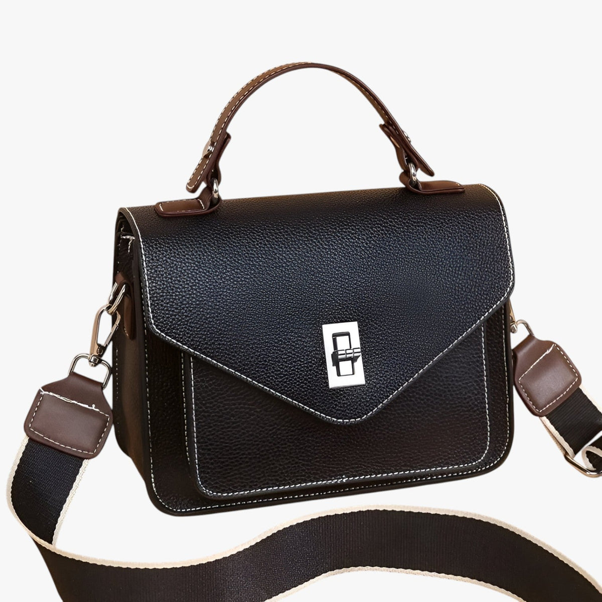 Timeless Smooth Genuine Leather Handbag in Four Colours
