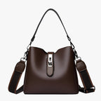 Soft PU Leather Clean-Lined Everyday Shoulder Bag