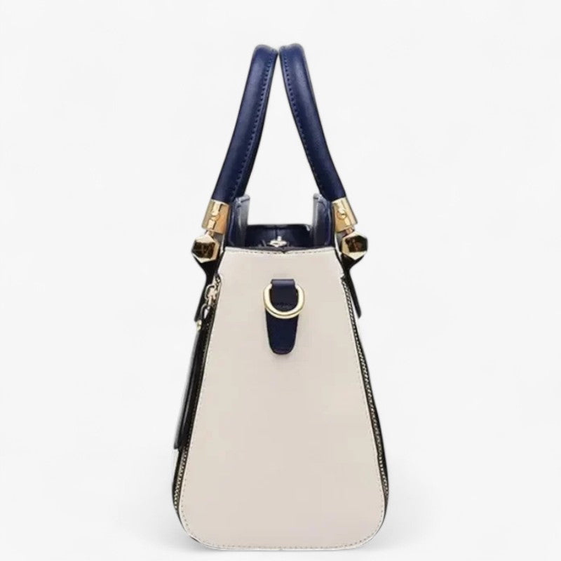 Chic Contrast-Colour Professional Work Handbag