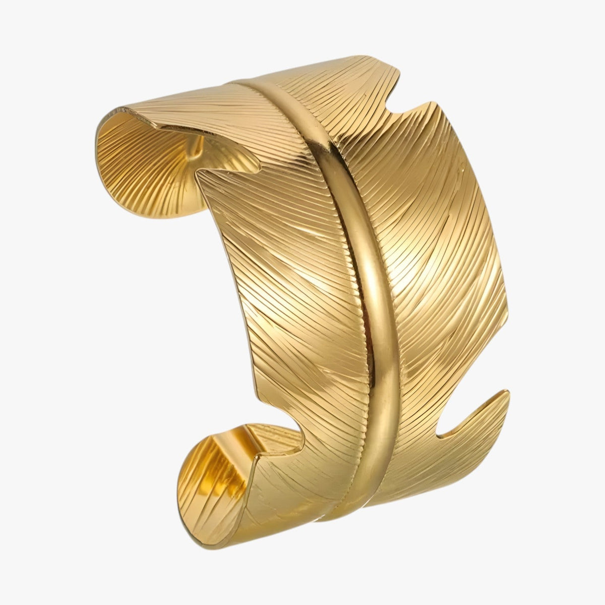 Adjustable Open Cuff Bracelet in Stainless Steel