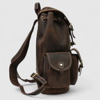 Premium Tanned Leather Backpack with Refined Finish