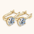 Crystal Drop Huggie Earrings