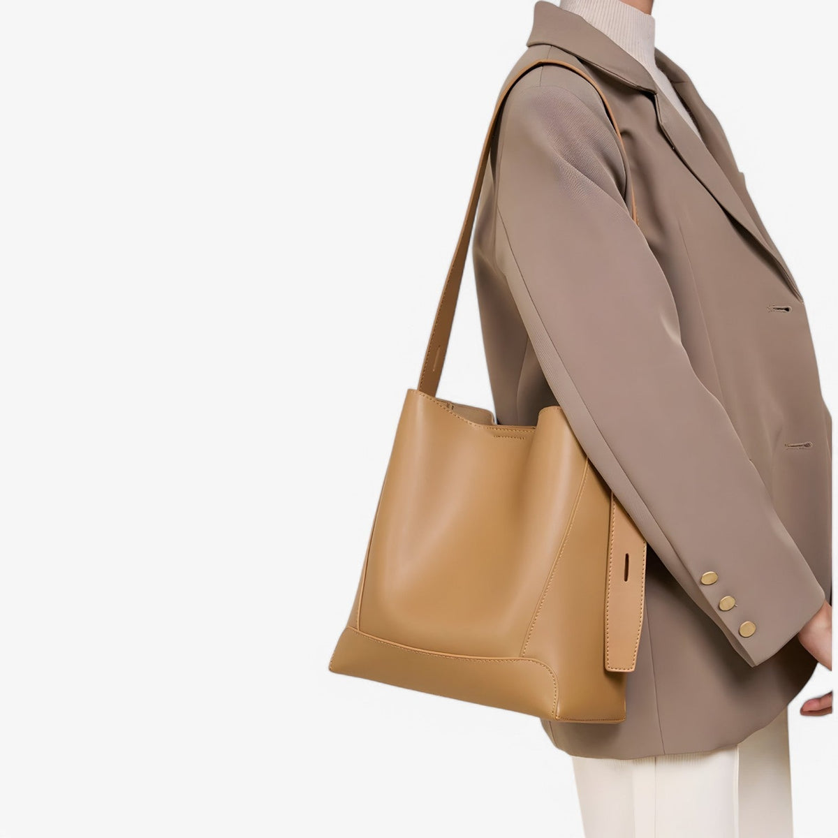 Large-Capacity Chic Leather Everyday Shoulder Bag