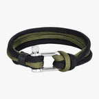 Paracord Rope Bracelet with Nautical Hook Clasp