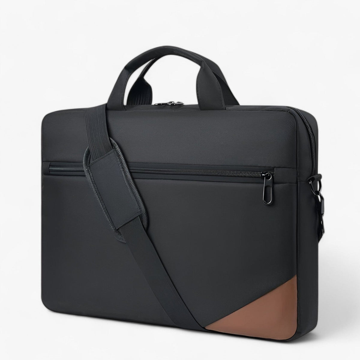 Compacte moderne laptoptas met grote inhoud in vijf kleuren