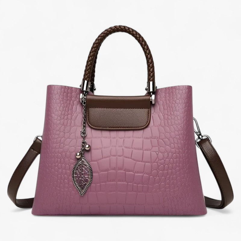 Soft Flexible Leather Two-Way Shoulder and Crossbody Bag