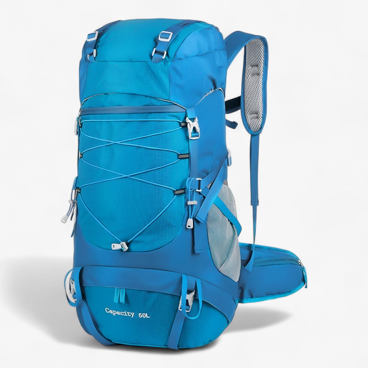 50L Waterproof Nylon Hiking Backpack with Rain Cover