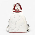 Elegant Secure Leather Backpack with Laptop Pocket
