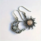 Vintage Mismatched Sun and Moon Earrings