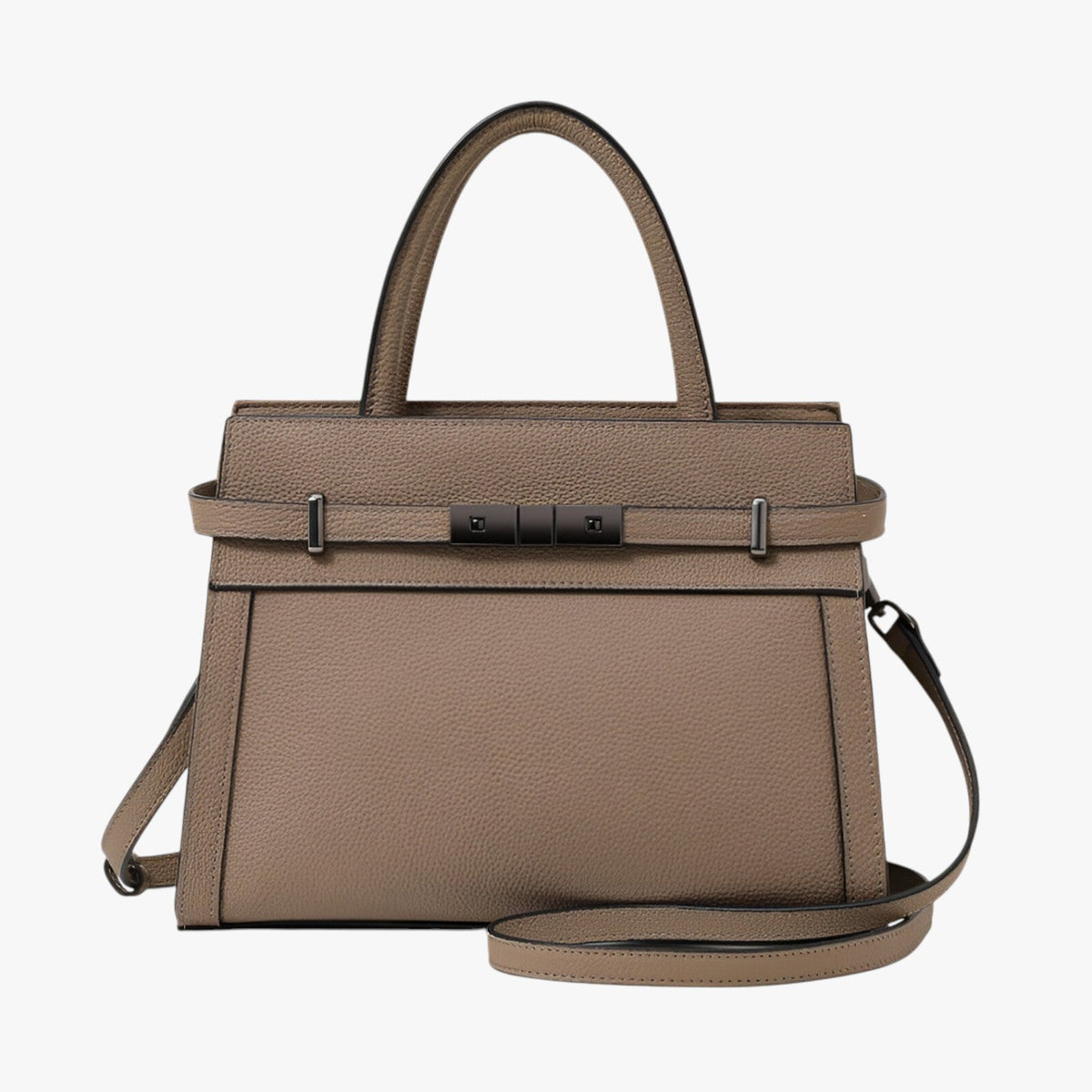 Genuine Cowhide Leather Slim Everyday Handbag