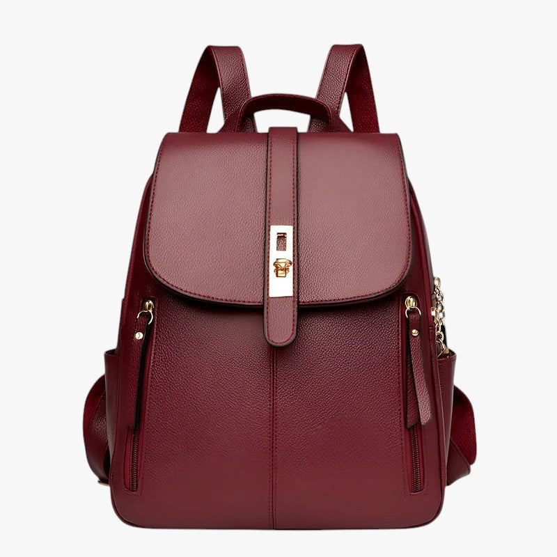 Women's Elegant Genuine Leather Everyday Backpack