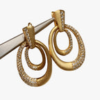 Hand-Painted Drop Earrings, Made in Italy