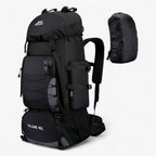 Unisex 90L Waterproof Nylon Hiking and Travel Backpack