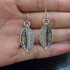 Bohemian Colourful Leaf Earrings