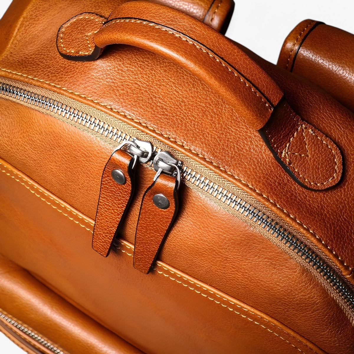 Spacious Premium Genuine Leather Laptop Backpack