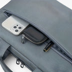 Compacte moderne laptoptas met grote inhoud in vijf kleuren