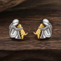 Hug Earrings in Three Metal Tones