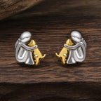 Hug Earrings in Three Metal Finishes