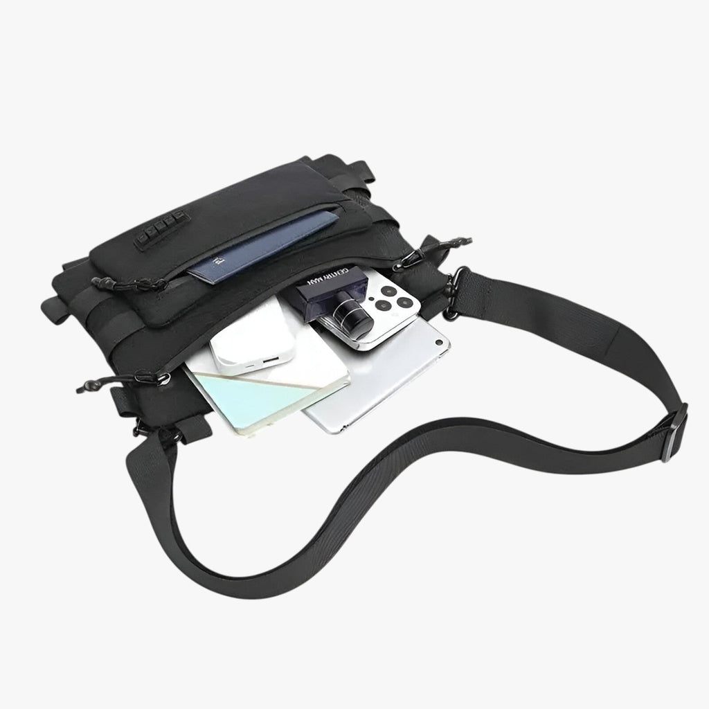 Compact Waterproof Tactical-Style Sling Shoulder Bag