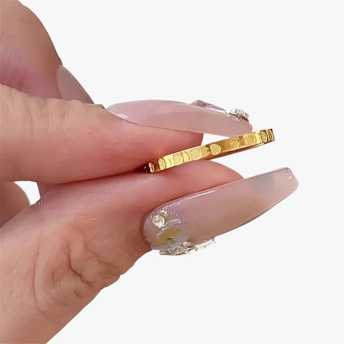 Gepolijste goudkleurige ring van 2 mm, smal profiel