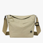 Women's Lightweight Waterproof Nylon Shoulder Bag with Pockets