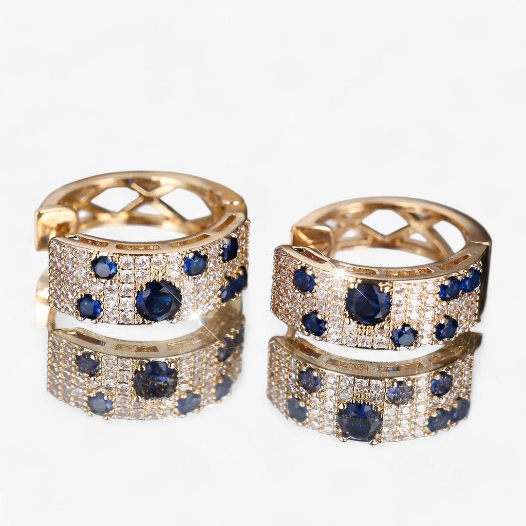 Gold-Tone Zircon Earrings