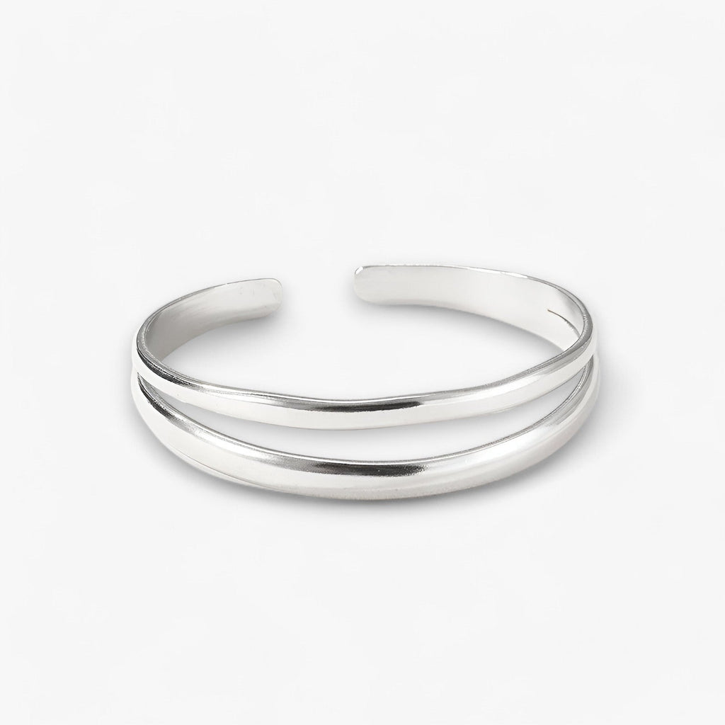 Two-Layer C-Shaped Bracelet, Adjustable