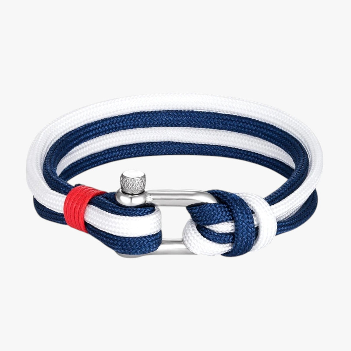 Paracord Rope Bracelet with Nautical Hook Clasp
