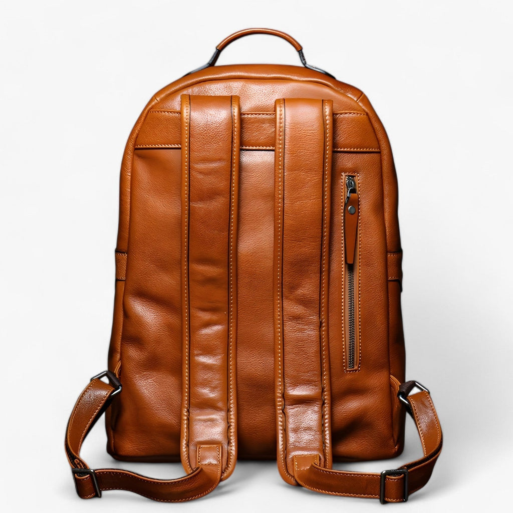Spacious Premium Genuine Leather Laptop Backpack