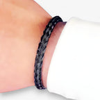 Open Cuff Bracelet in Gold-Tone Stainless Steel