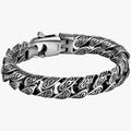 Zilveren armband met patroon, 18 cm