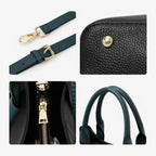 Soft Premium Calfskin Leather Black Shoulder Bag