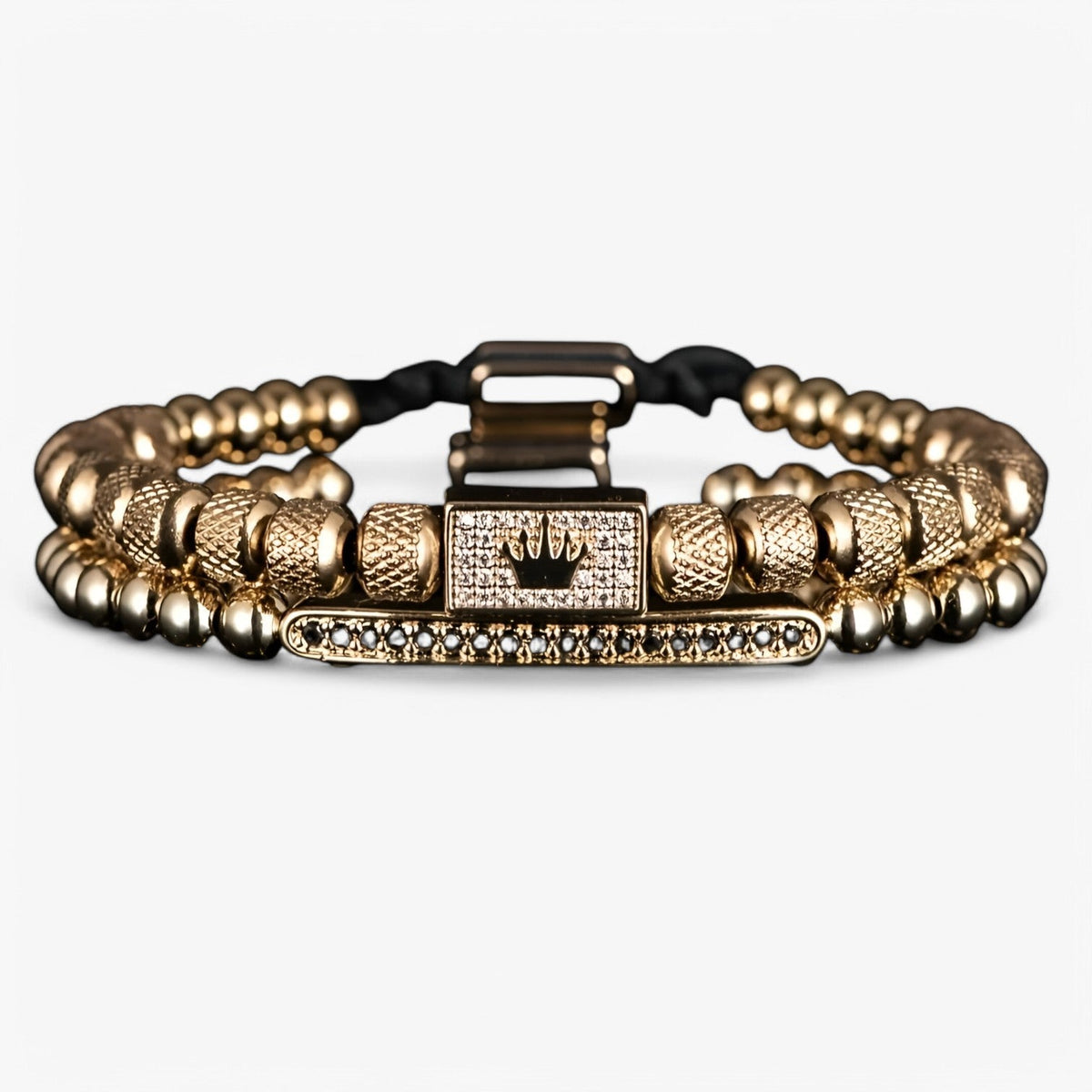 Set van twee armbanden met kroondetail