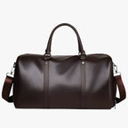 Men's Elegant Leather Weekend, Work and Gym Travel Bag