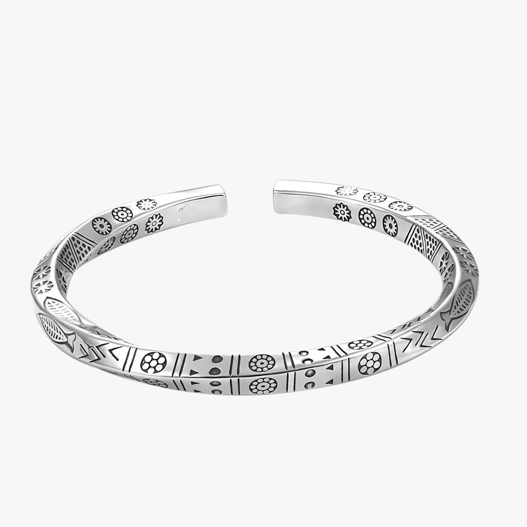 Armband van 925 zilver met möbiusdraai