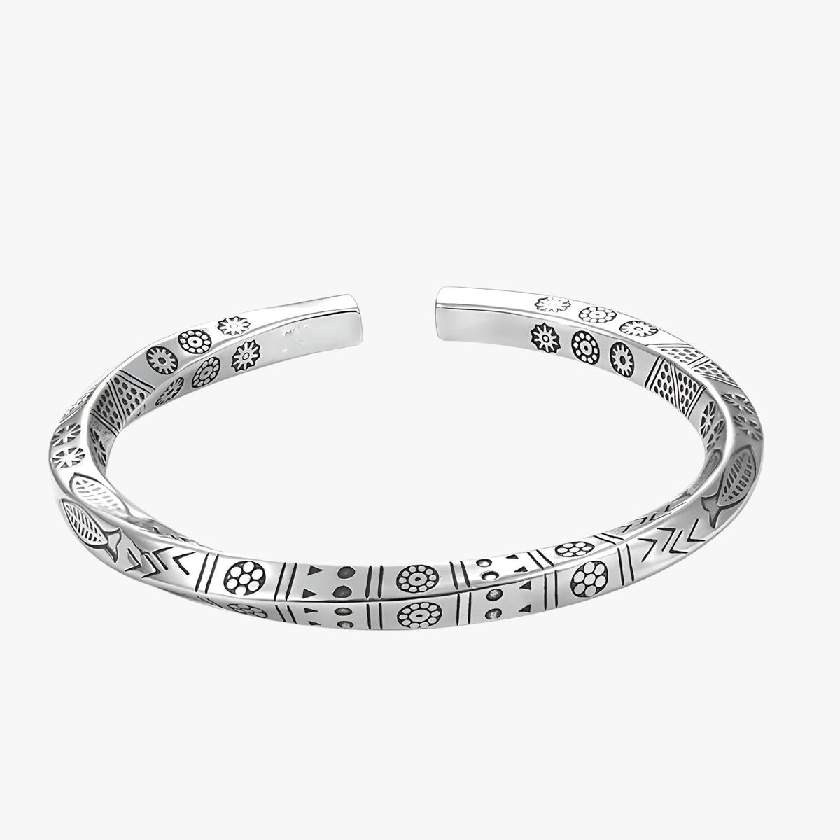 Armband van 925 zilver met möbiusdraai
