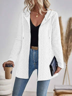 Open Front Cardigan with Practical Pockets and Soft Warm Knit