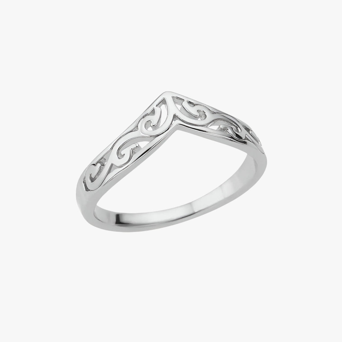 Goudkleurige ring met fijn botanisch totemdetail