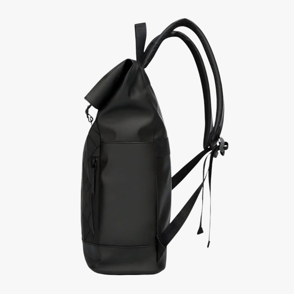Men's Versatile Black Laptop Backpack for Daily Use