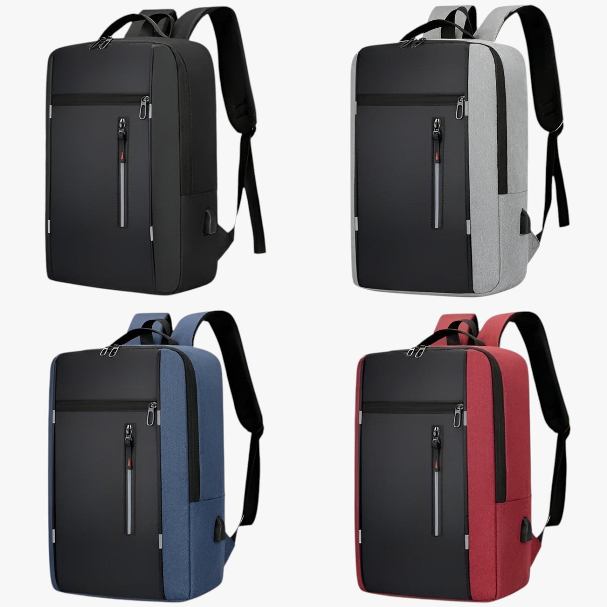 Men's Waterproof 15.6-Inch Laptop Backpack with USB Port