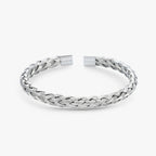Open Cuff Bracelet in Gold-Tone Stainless Steel