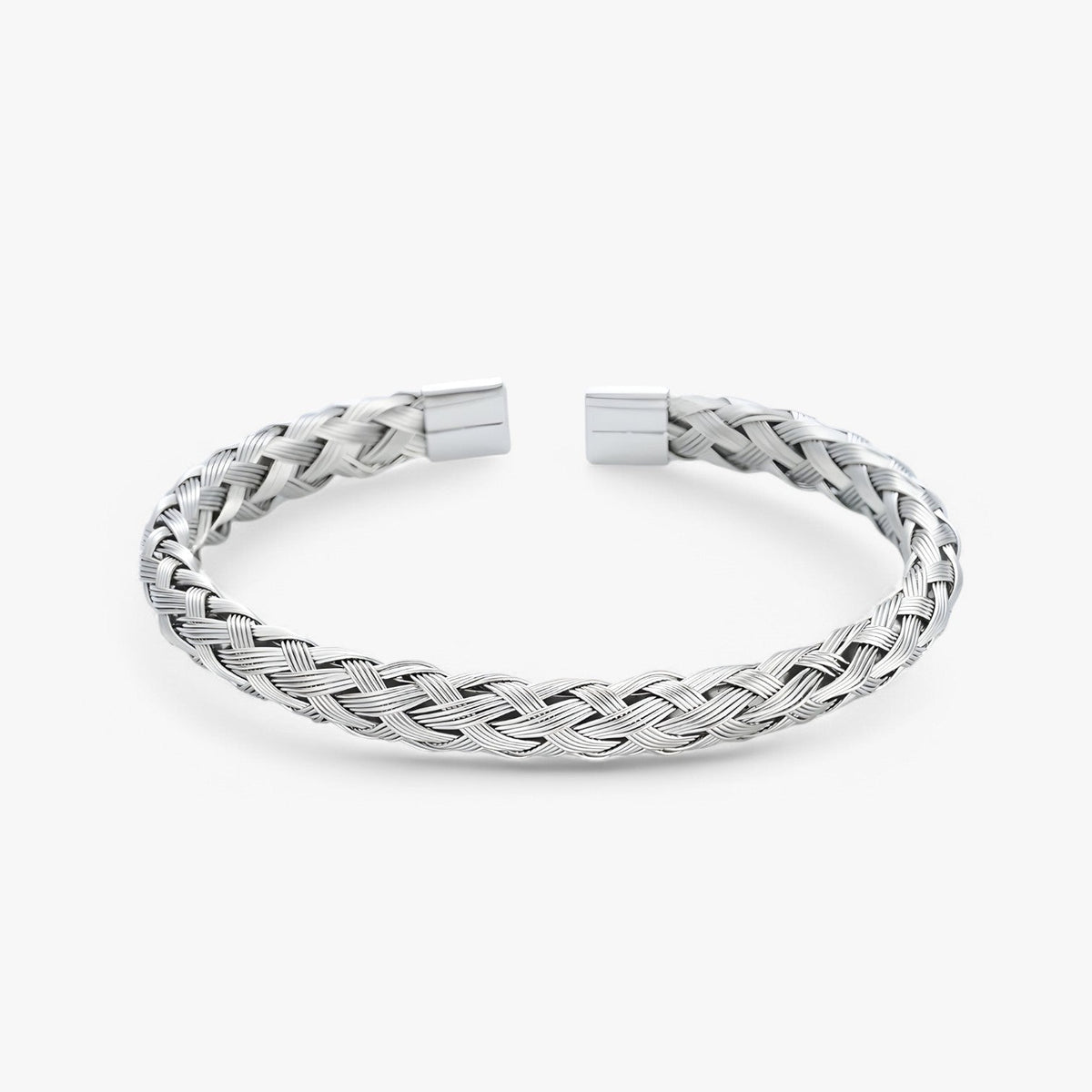 Open Cuff Bracelet in Gold-Tone Stainless Steel
