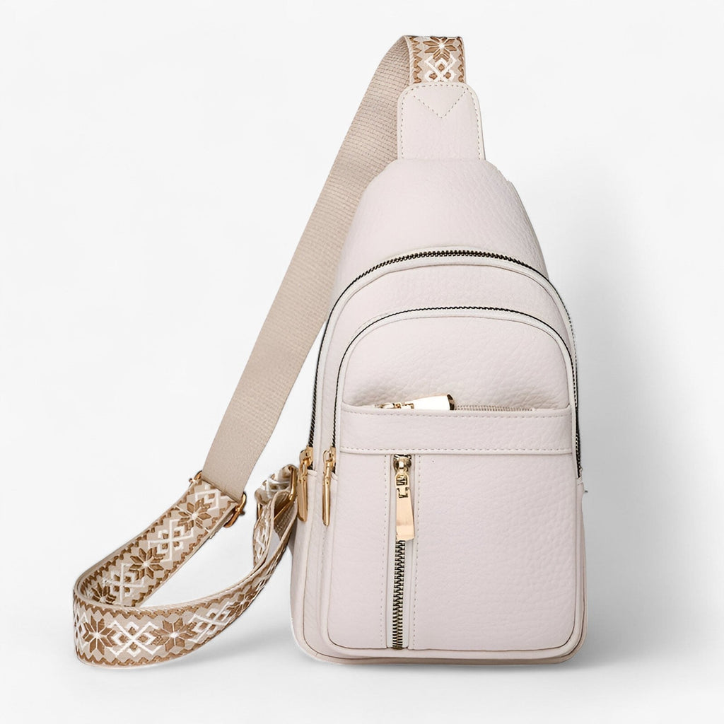 Moderne handsfree PU-leren borsttas voor dames