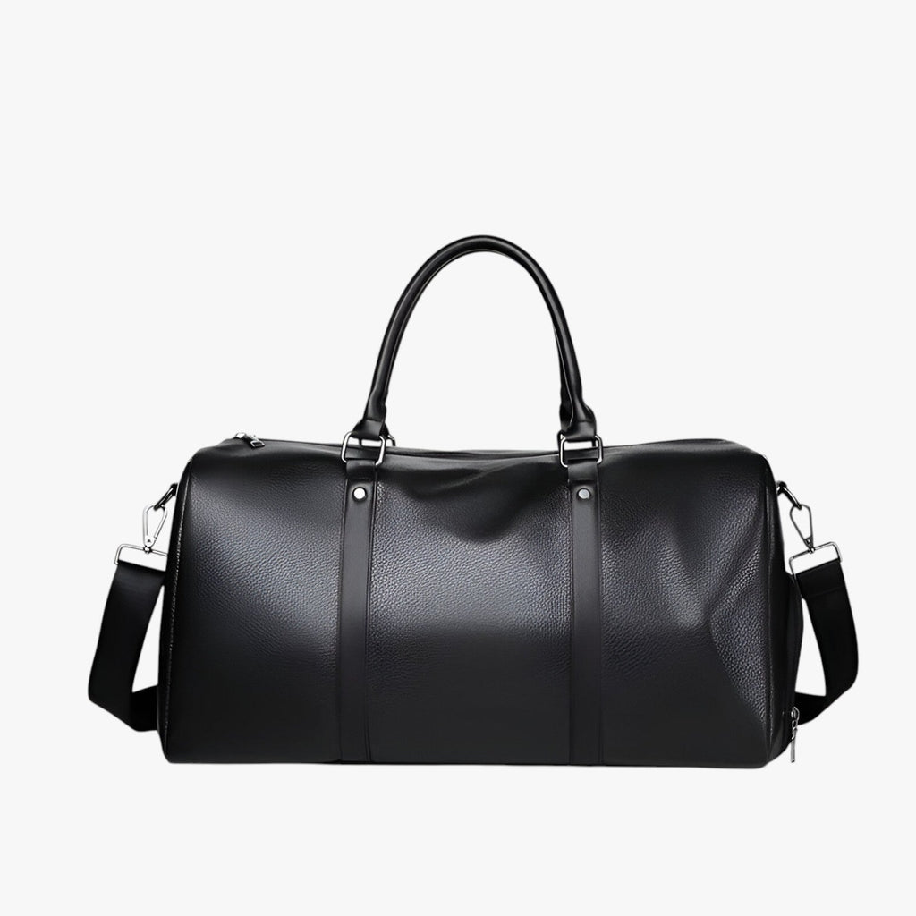 Men's Elegant Leather Weekend, Work and Gym Travel Bag