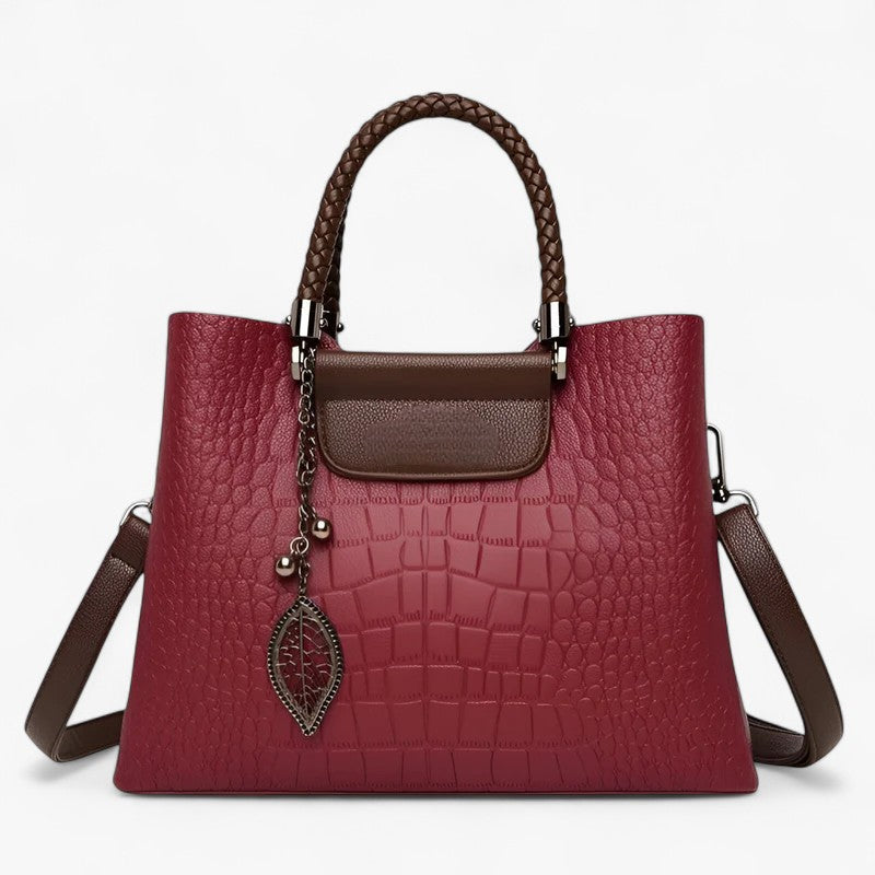 Soft Flexible Leather Two-Way Shoulder and Crossbody Bag