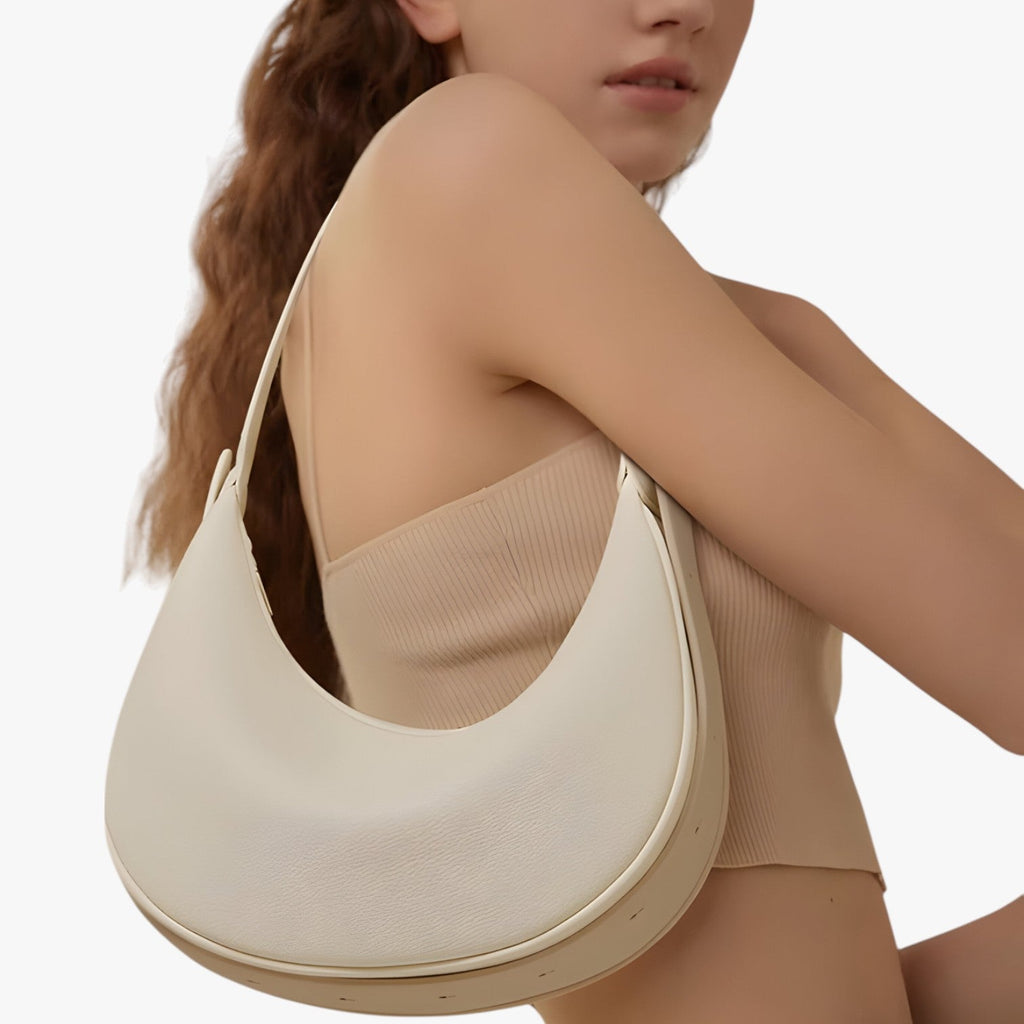 Women's Elegant Crescent Half-Moon Shoulder Bag