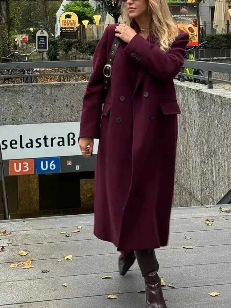 Alledaagse mantel met getailleerde vorm en lichte warmte